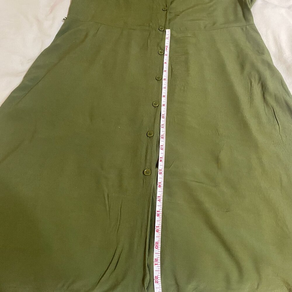 Wilfred Green Button Down Shirt Dress - Picture 12 of 12